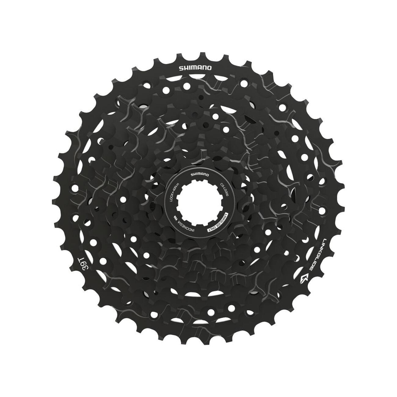 
                SHIMANO kazeta - CASSETTE LG300 10 11-39 - černá
            