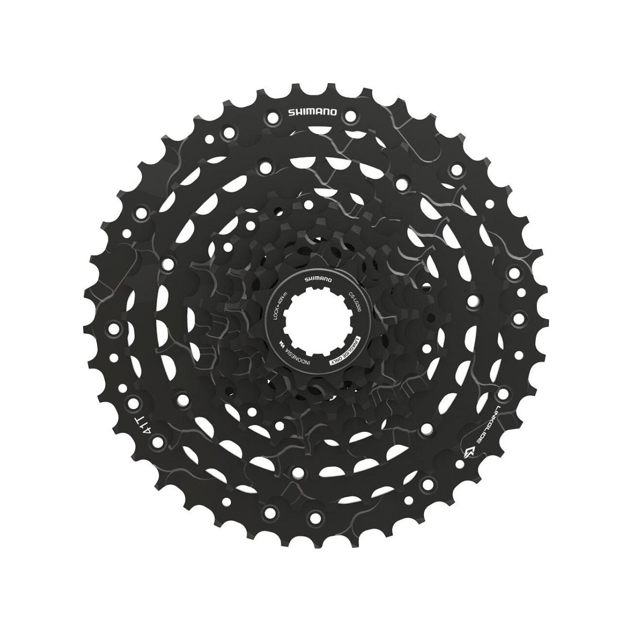 
                SHIMANO kazeta - CASSETTE LG300 9 11-41 - černá
            