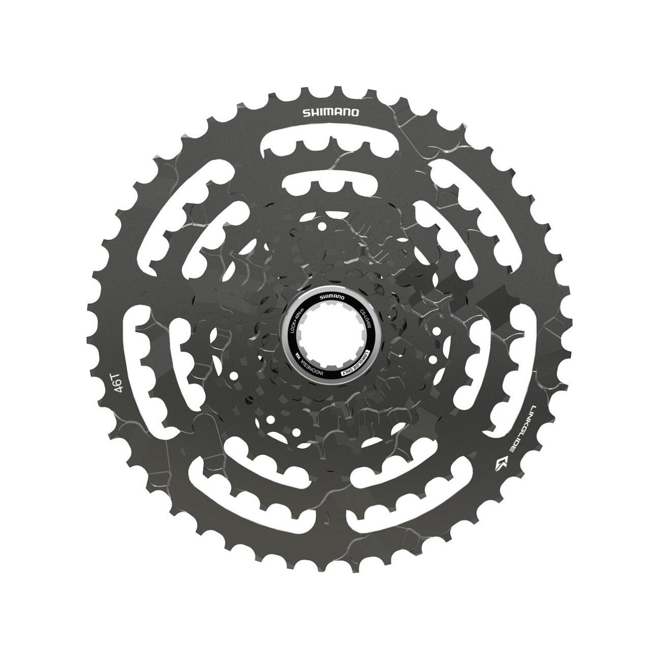 
                SHIMANO kazeta - CASSETTE LG400 9 11-46 - černá
            