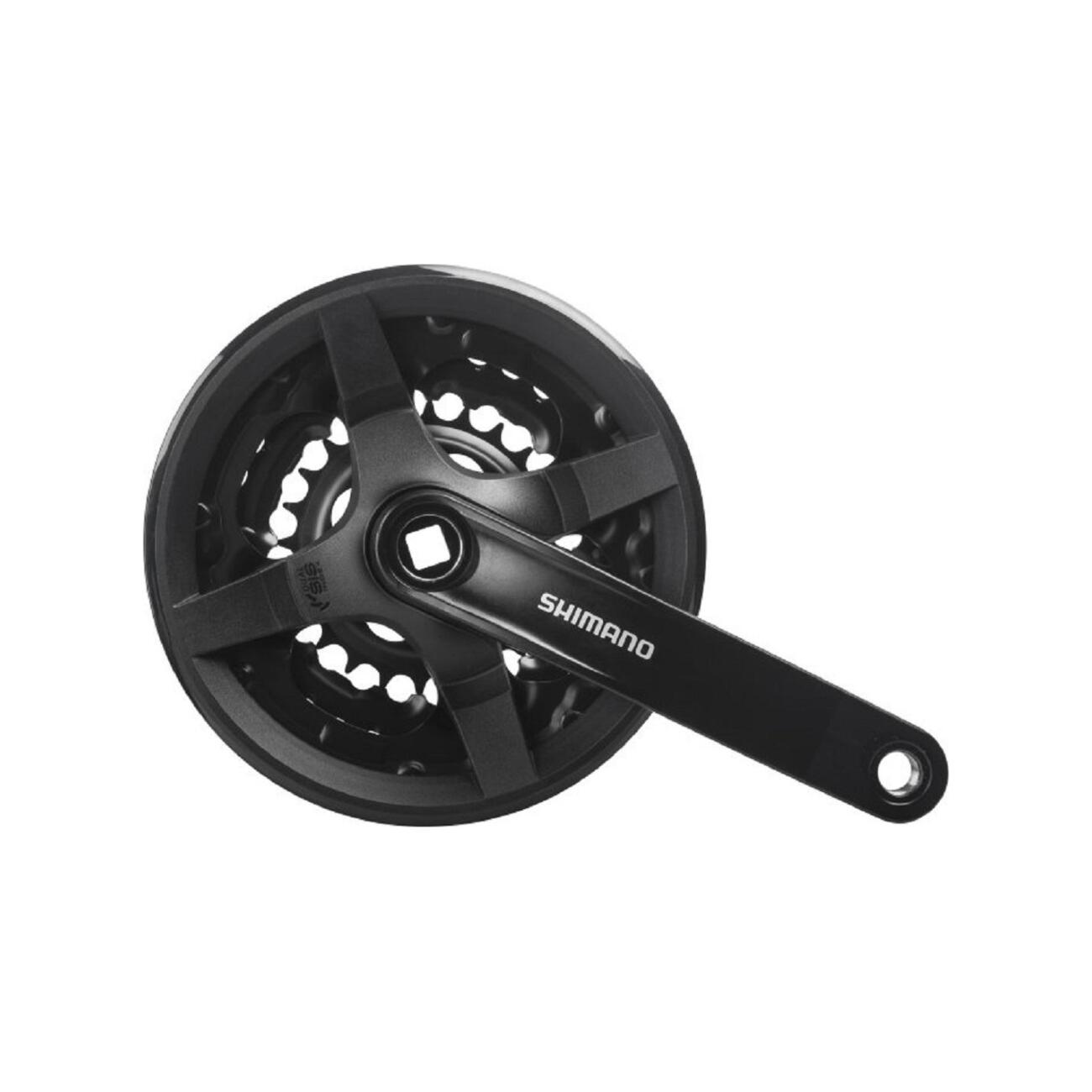 
                SHIMANO kliky s převodníkem - TOURNEY TY301 150mm 42/34/24 - černá
            