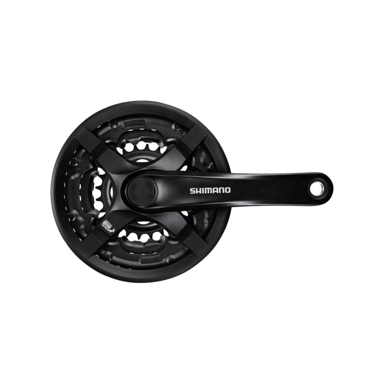 
                SHIMANO kliky s převodníkem - TOURNEY TY501 170mm 42/34/24 - černá
            