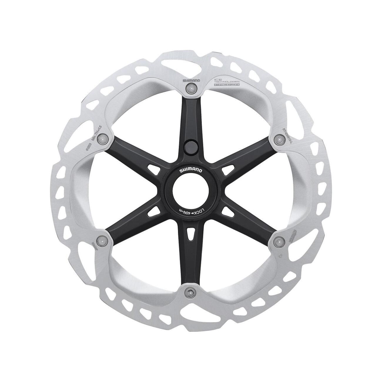 
                SHIMANO DISC RT-EM810 203mm - stříbrná/černá
            