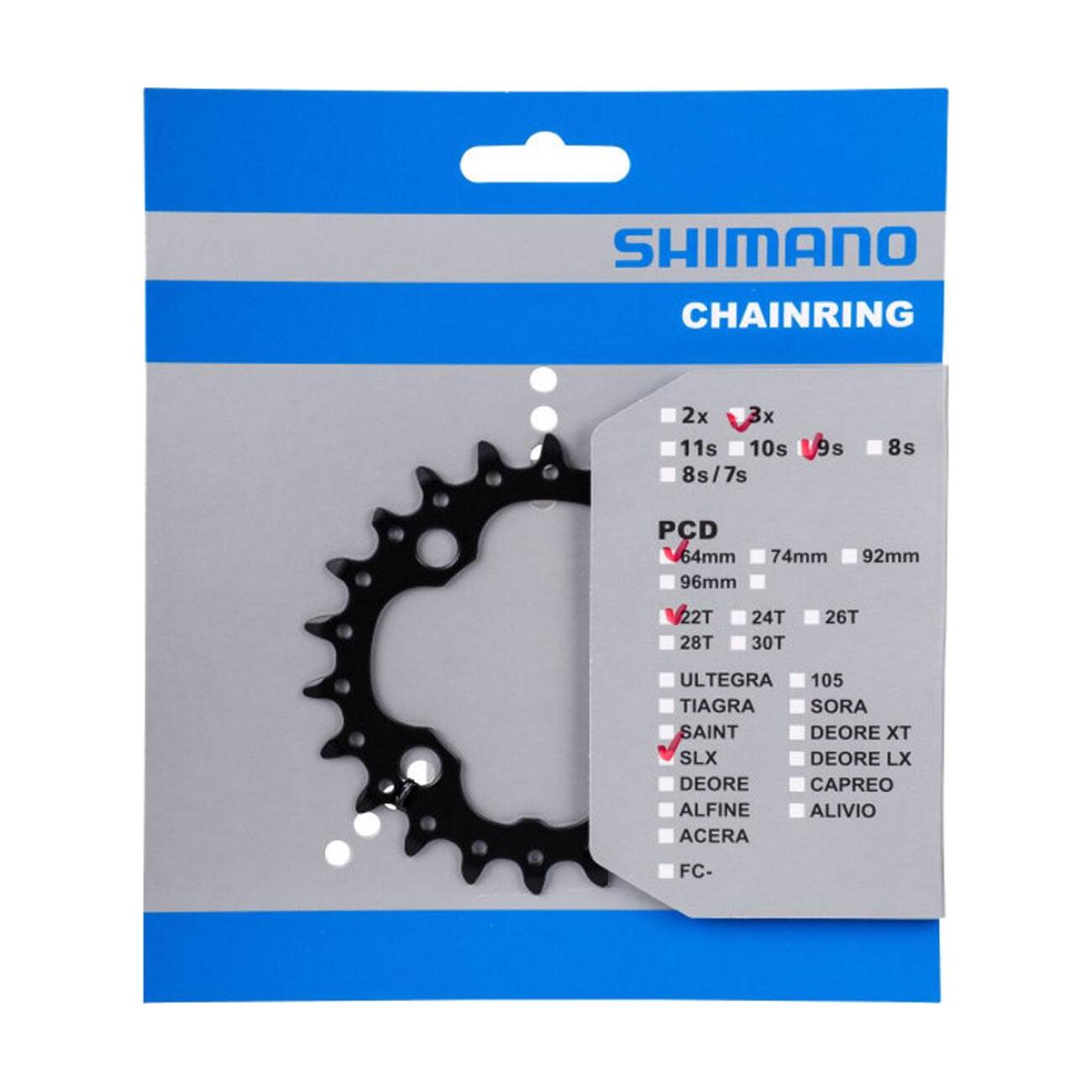 
                SHIMANO převodník - SLX M660 22 - černá
            