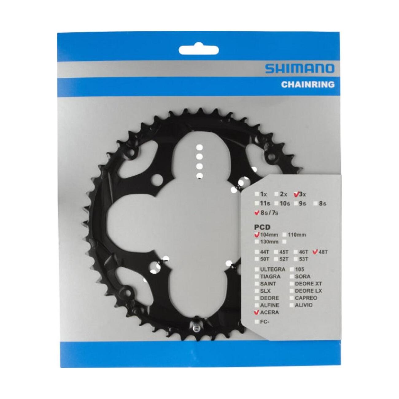 
                SHIMANO převodník - CHAINRING M361 48 - černá
            