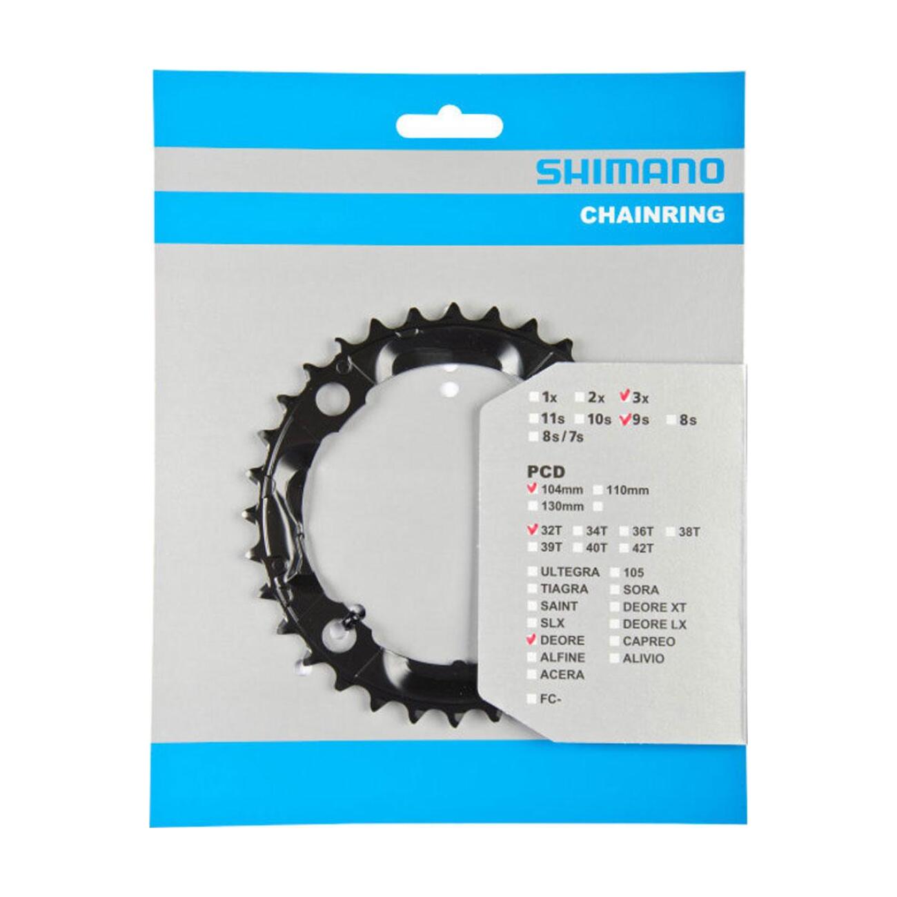 
                SHIMANO převodník - DEORE M590 32 - černá
            