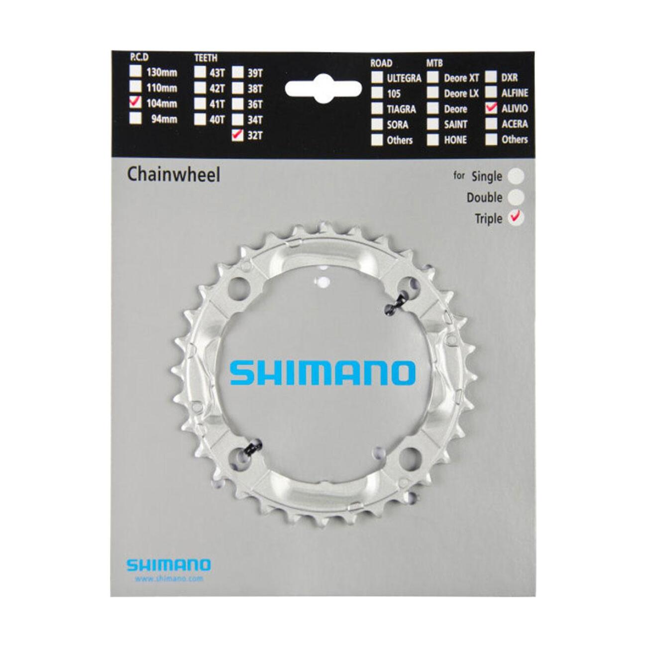 
                SHIMANO převodník - ALIVIO M430 32 - stříbrná
            