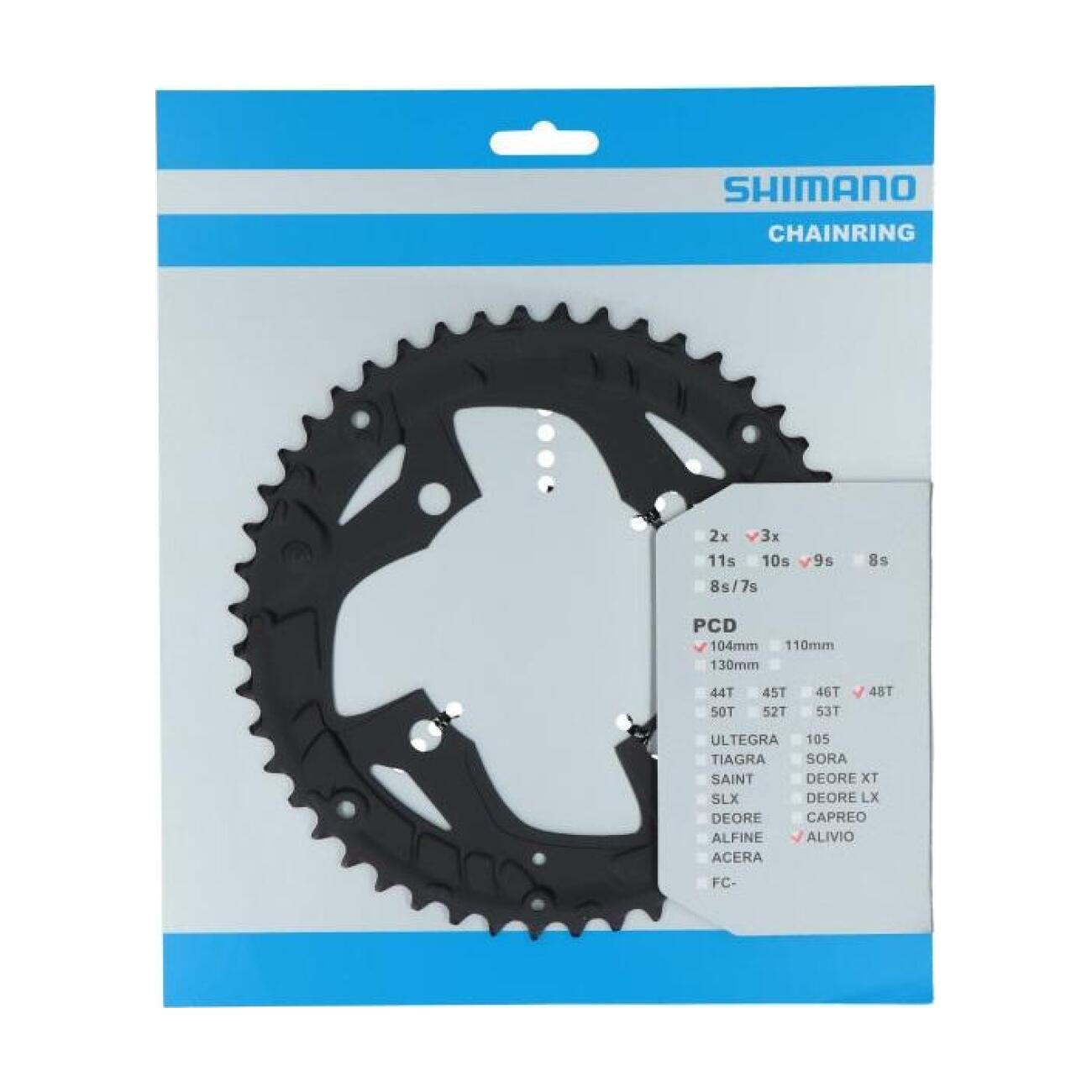 
                SHIMANO převodník - ALIVIO T4010 48 - černá
            