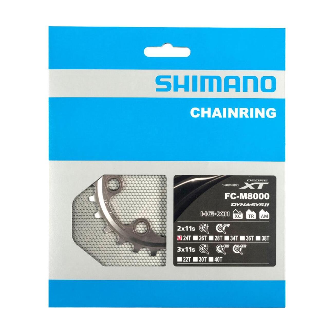 
                SHIMANO převodník - DEORE XT M8000 24 - černá
            