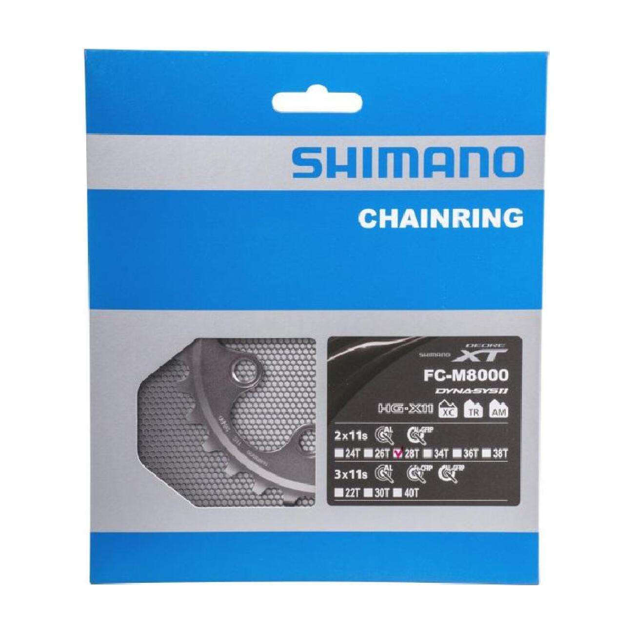 
                SHIMANO převodník - DEORE XT M8000 28 - černá
            