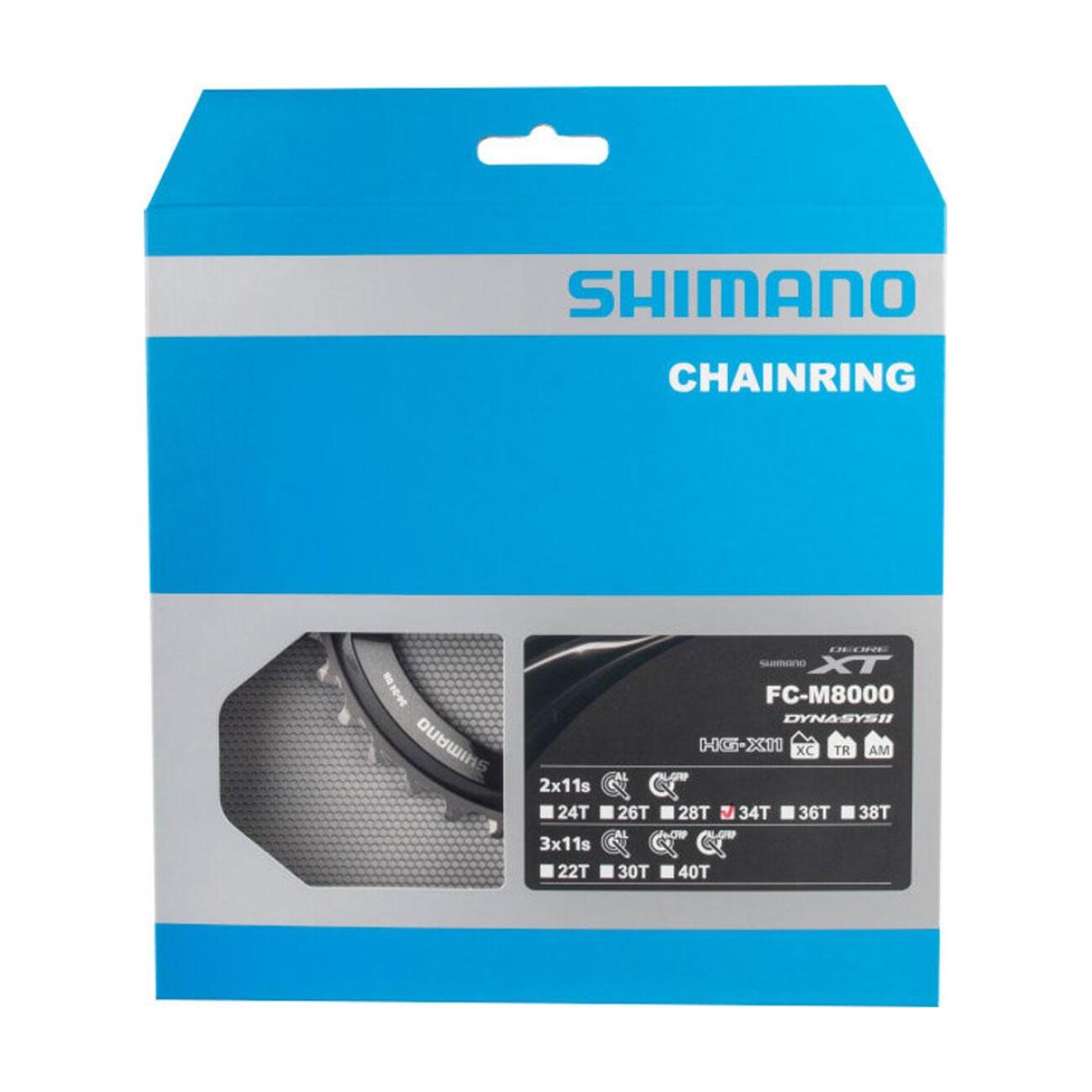 
                SHIMANO převodník - DEORE XT M8000 34 - černá
            