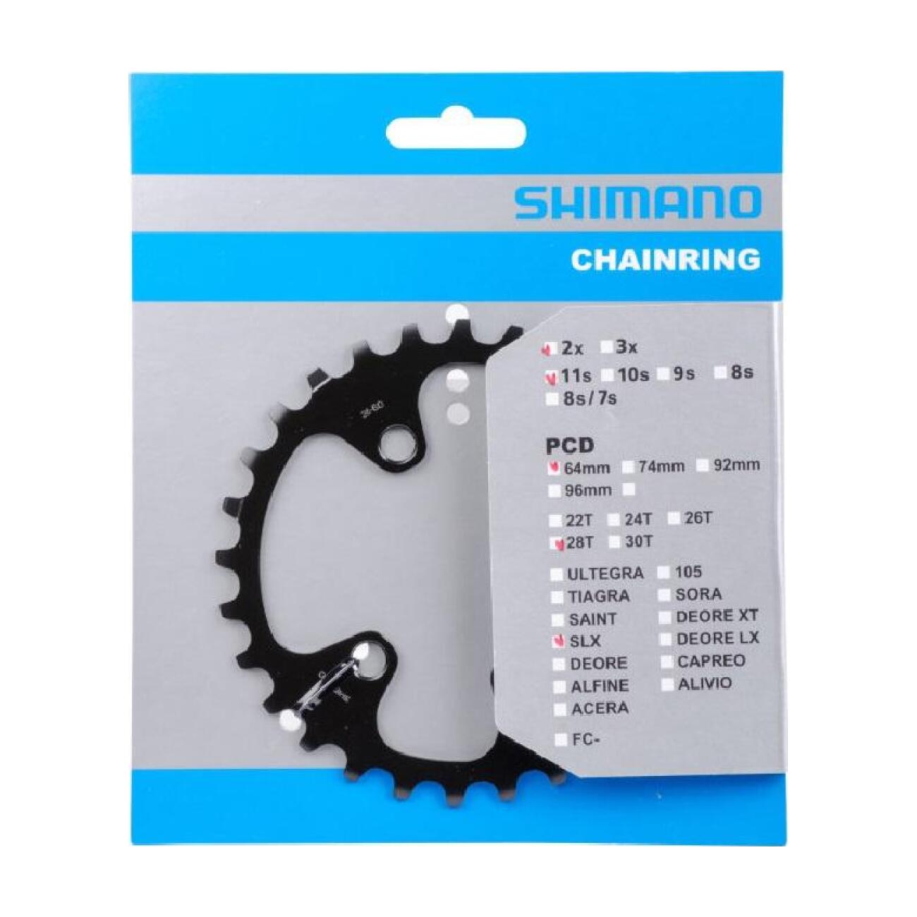 
                SHIMANO převodník - SLX M7000 28 - černá
            