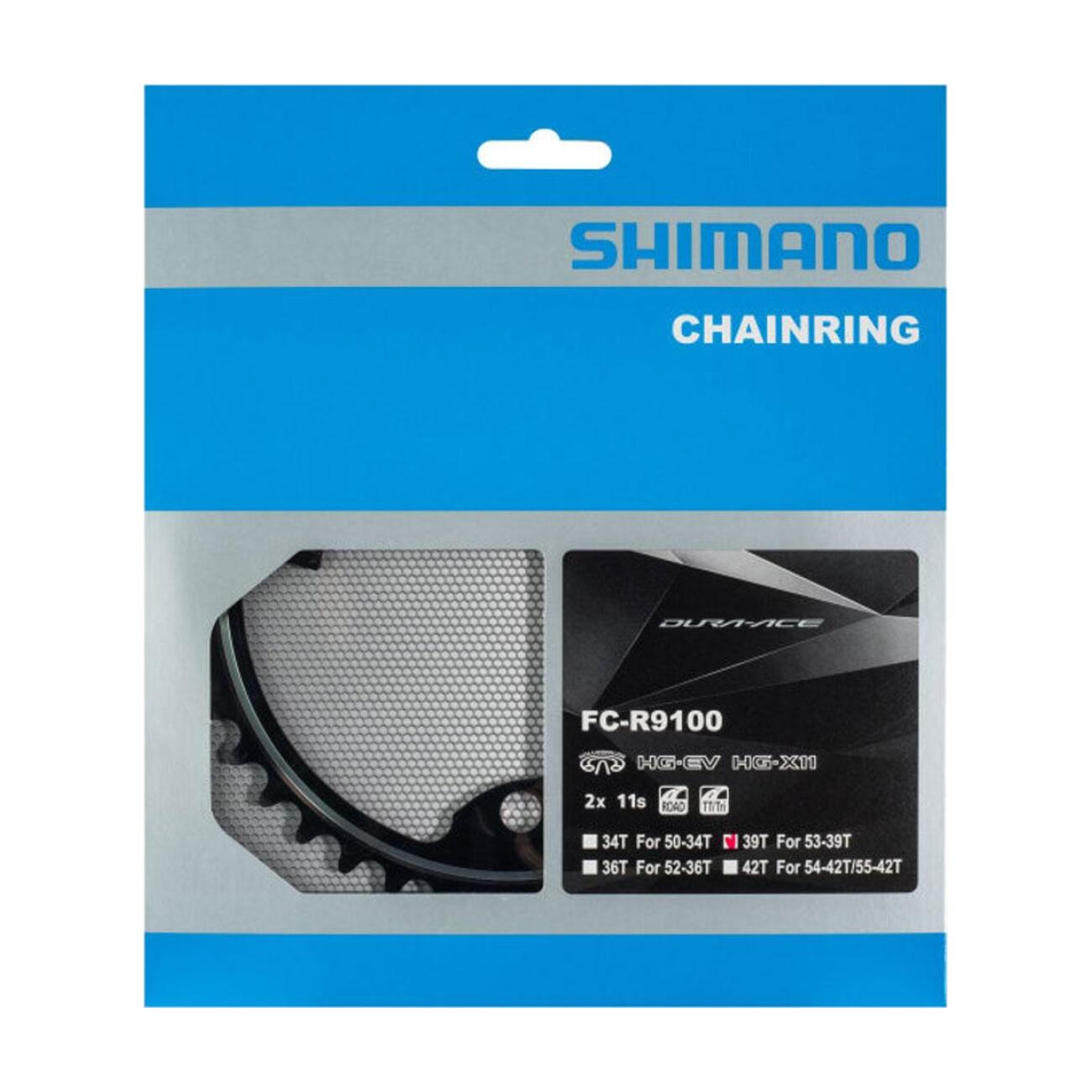 
                SHIMANO převodník - DURA ACE R9100 39 - černá
            