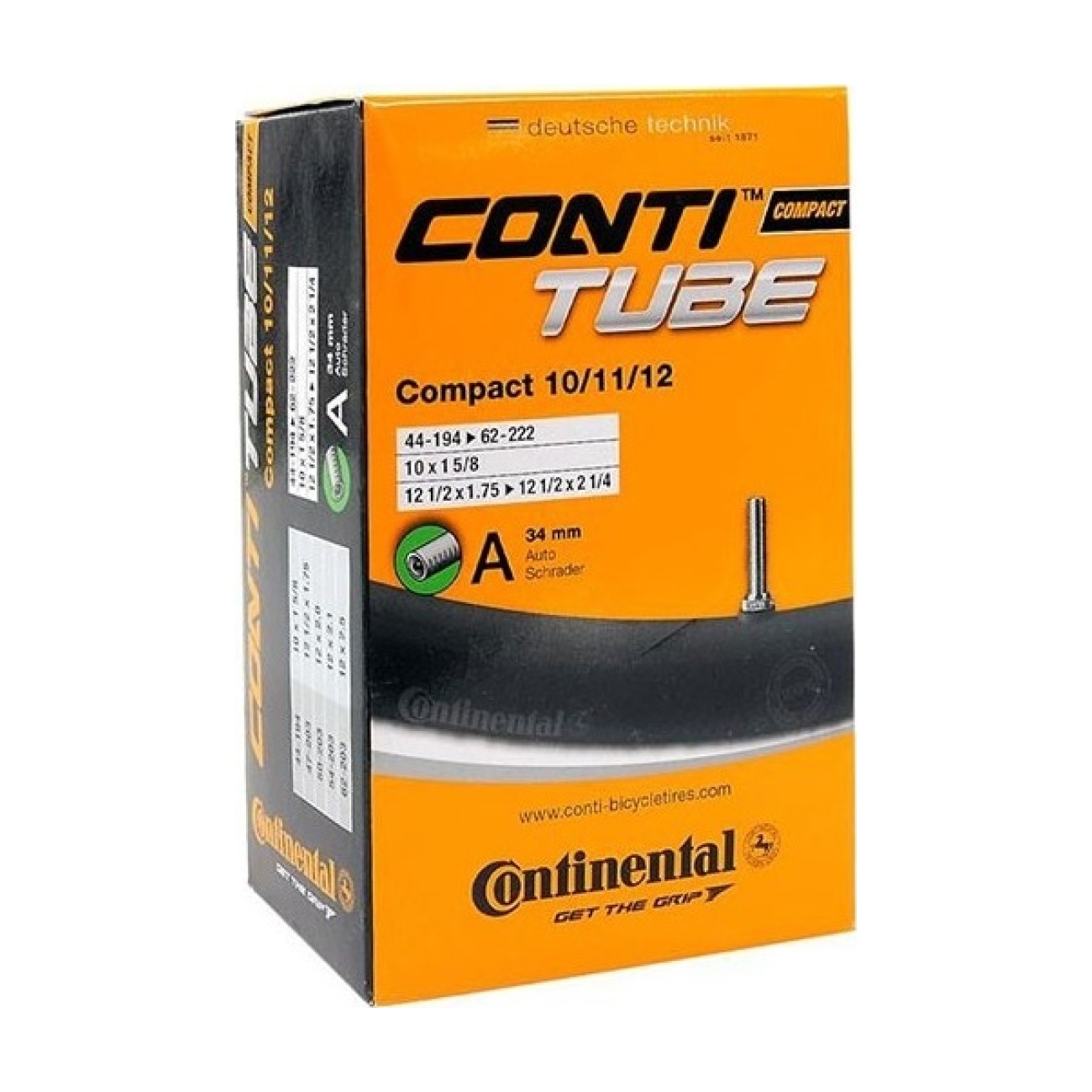 
                CONTINENTAL duše - COMPACT 10/12 - černá
            