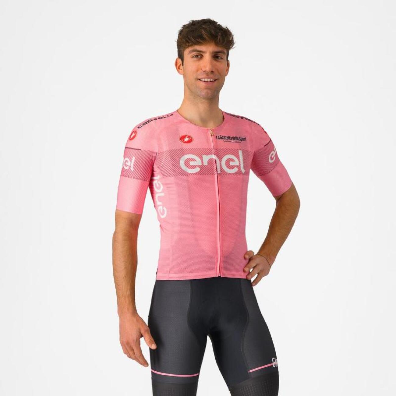 
                CASTELLI Cyklistický dres s krátkým rukávem - #GIRO107 RACE - růžová S
            