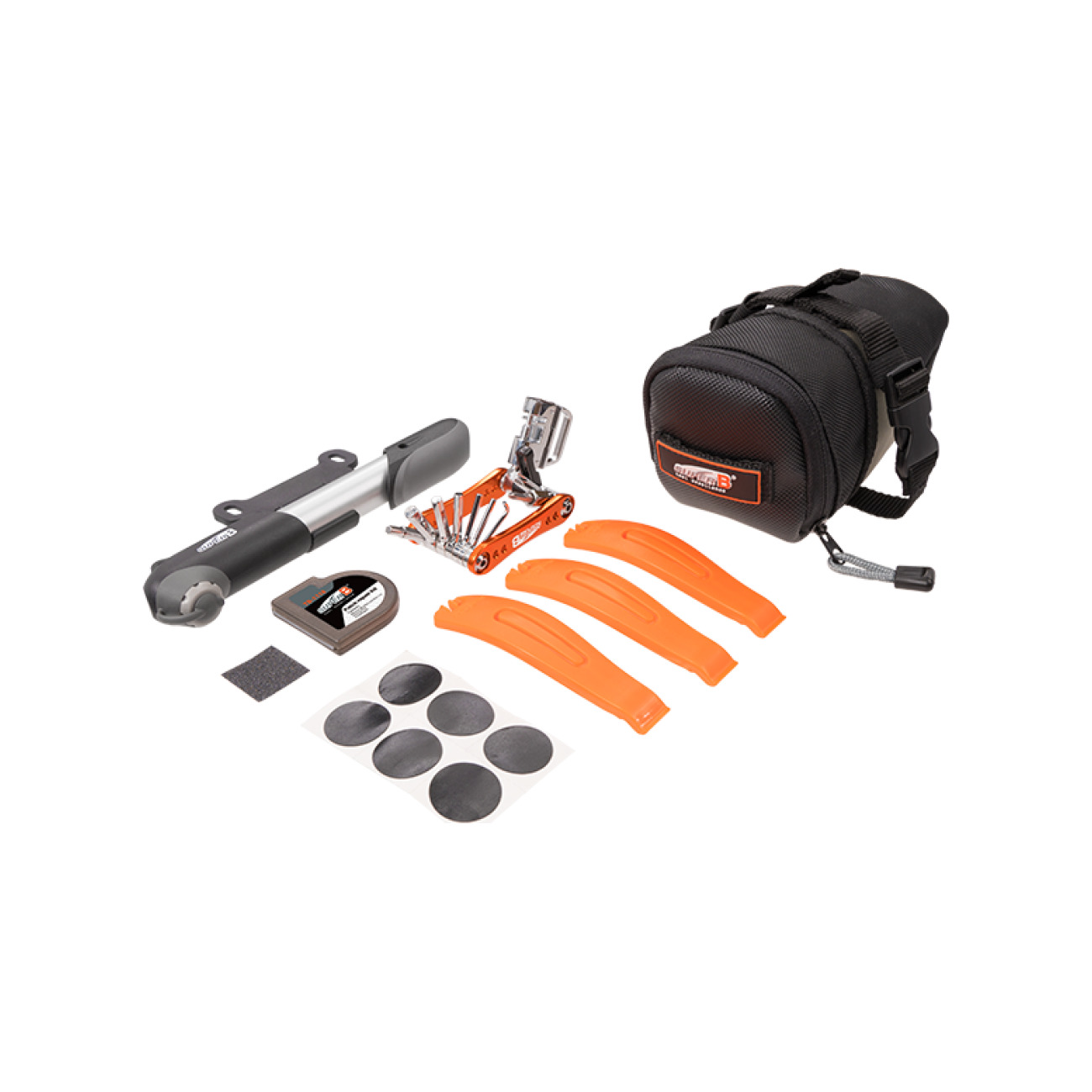 
                SUPER B brašna s nářadím - TOOL BAG TB-96710 - oranžová/černá
            