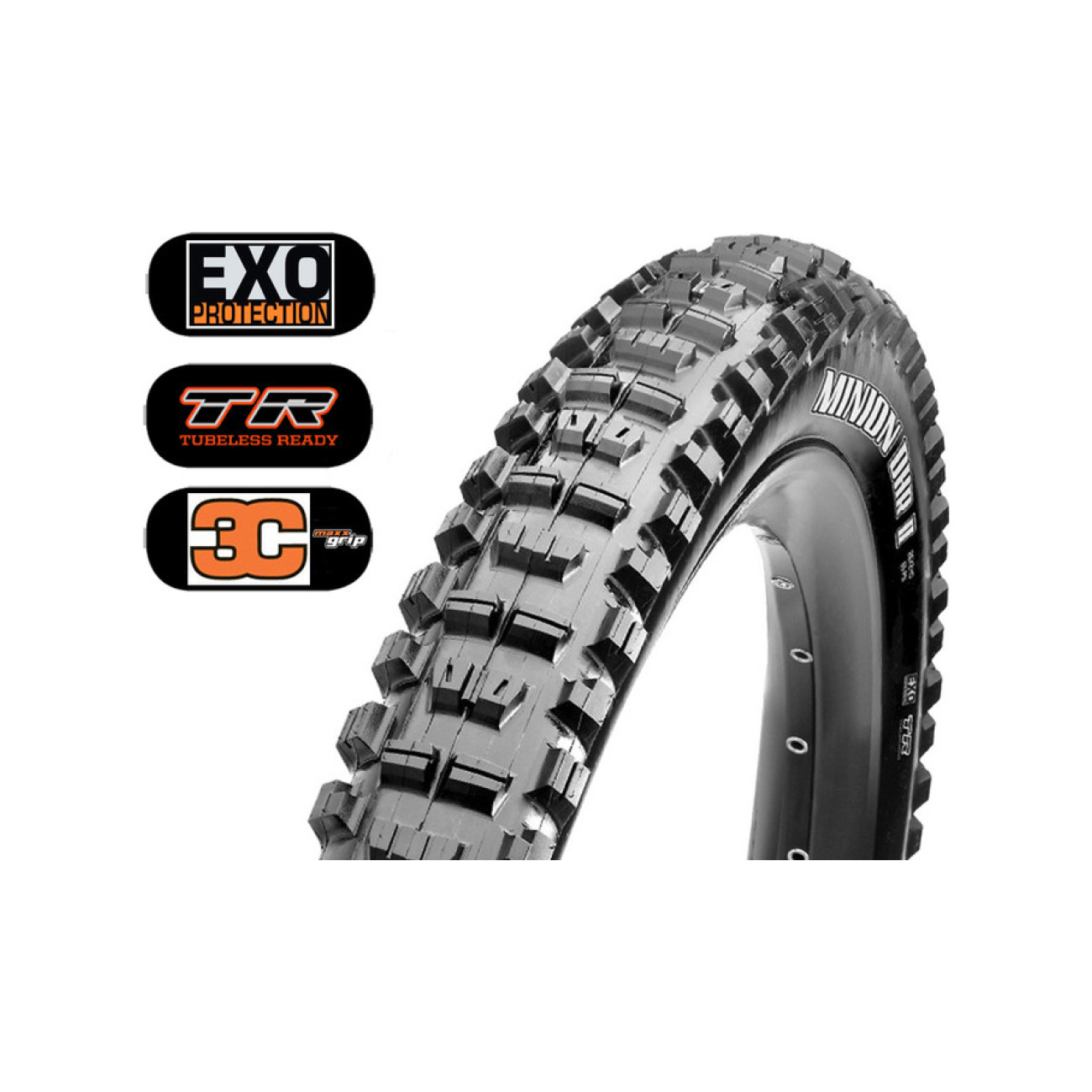 
                MAXXIS plášť - MINION DHR II 29x2.4wt EXO/TR/3C - černá
            