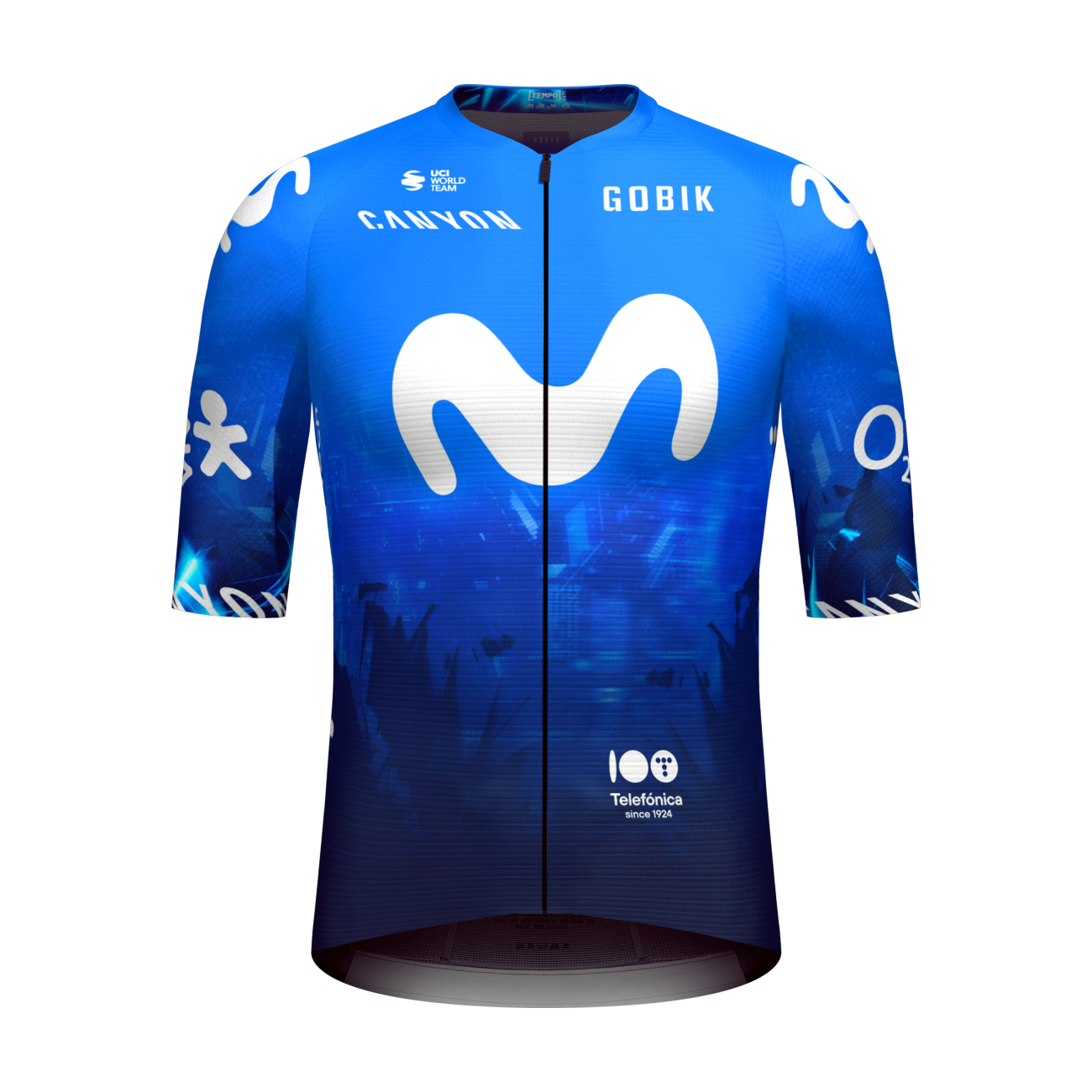 
                GOBIK Cyklistický dres s krátkým rukávem - INFINITY MOVISTAR TEAM 2024 - modrá/bílá 2XL
            