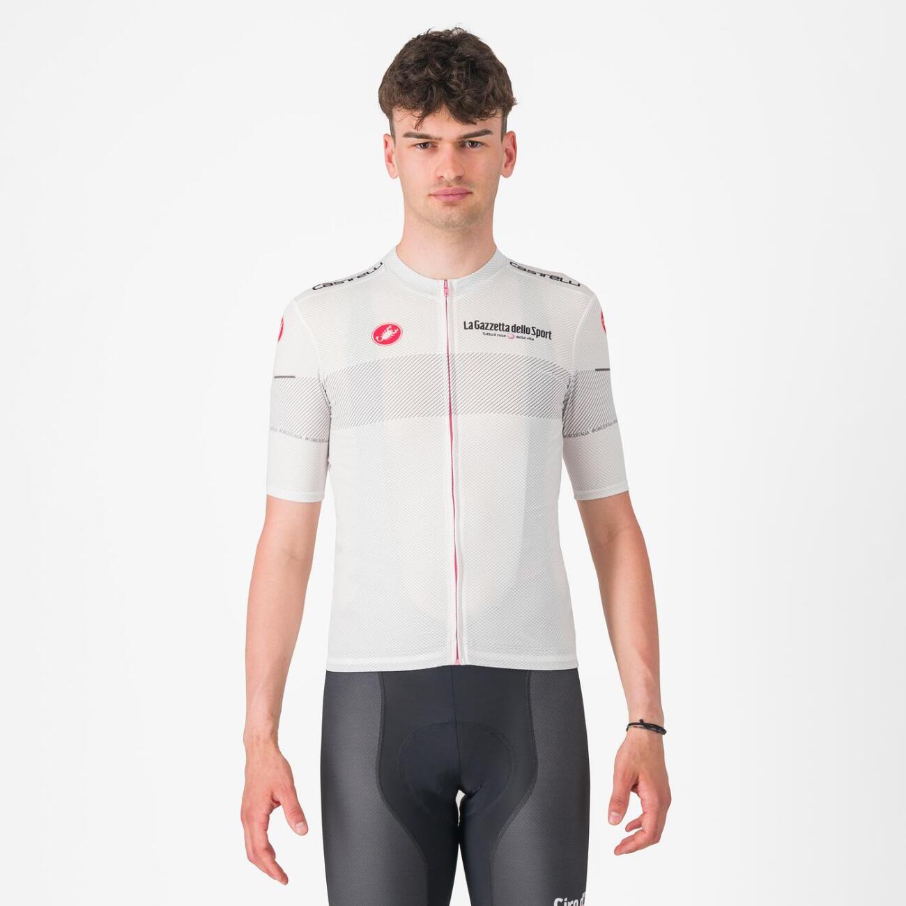 
                CASTELLI Cyklistický dres s krátkým rukávem - GIRO107 CLASSIFICATION - bílá M
            