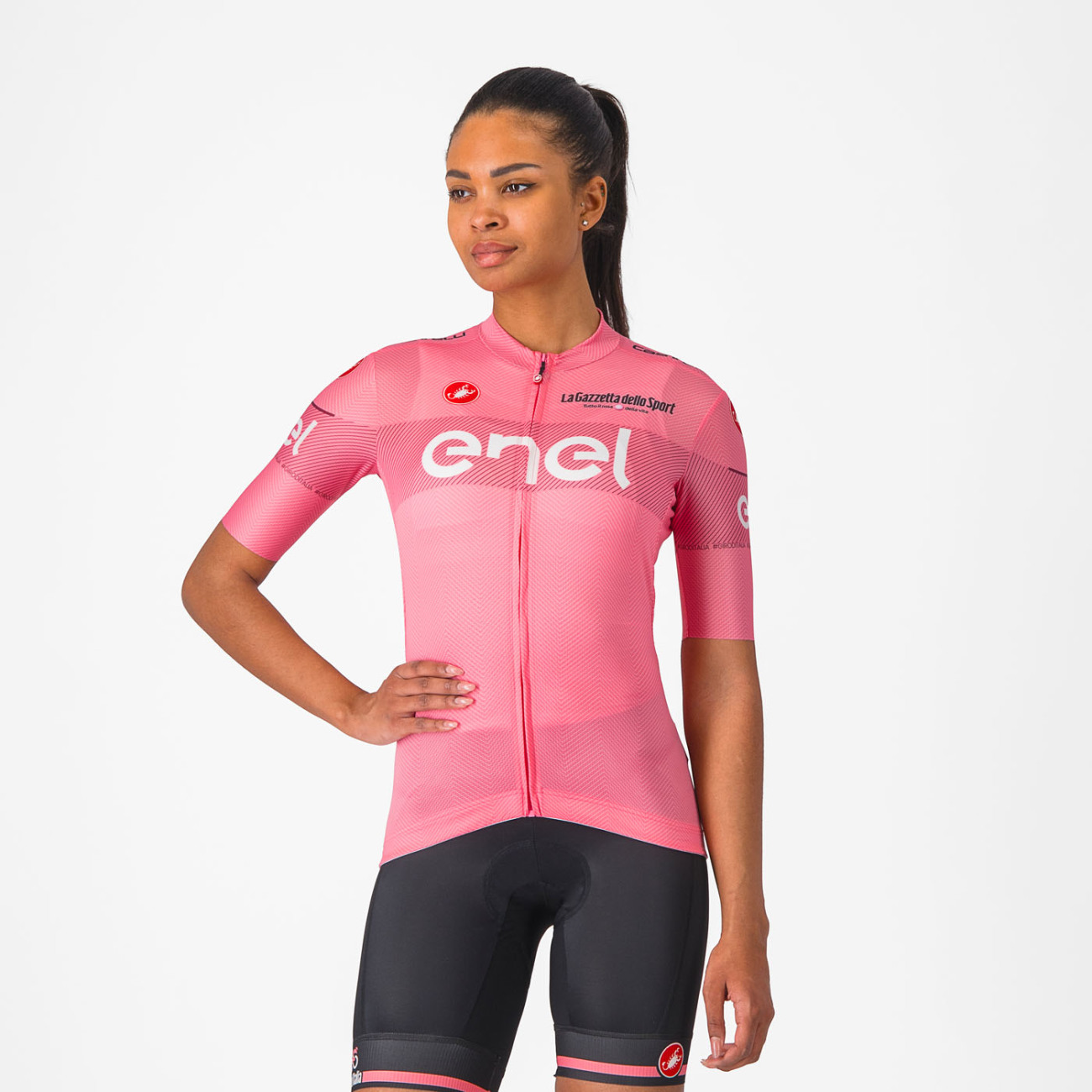 
                CASTELLI Cyklistický dres s krátkým rukávem - #GIRO107 COMPETIZIONE W - růžová
            