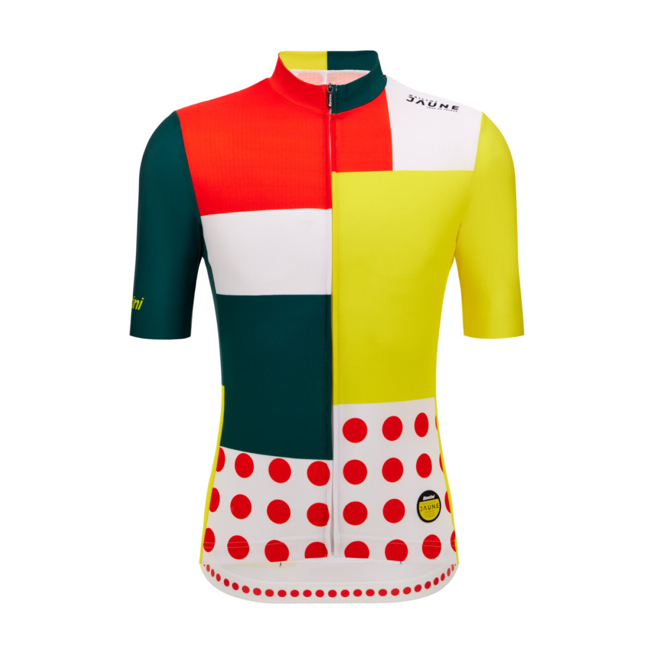 
                SANTINI Cyklistický dres s krátkým rukávem - TDF COMBO - vícebarevná 2XL
            