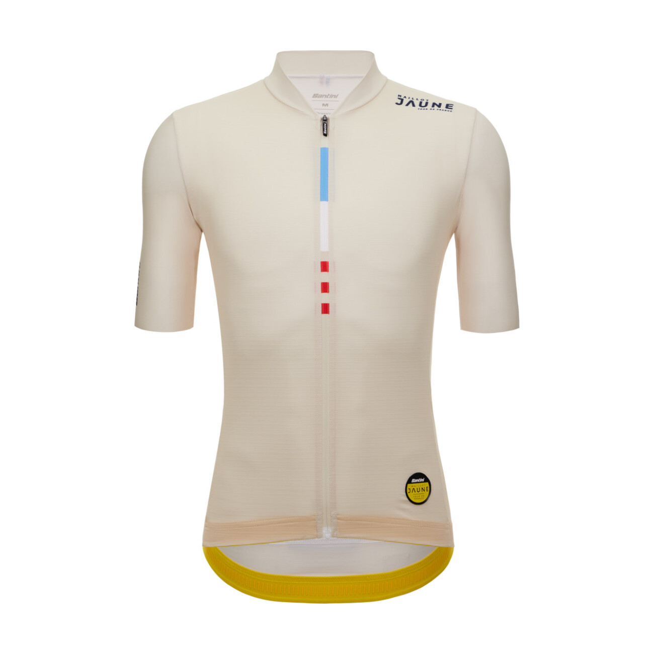 
                SANTINI Cyklistický dres s krátkým rukávem - TDF MAILLOT JAUNE - M. VENTOUX - ivory XL
            