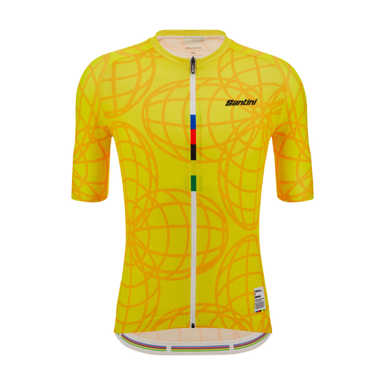 
                SANTINI Cyklistický dres s krátkým rukávem - UCI GOODWOOD 1982 - žlutá 3XL
            