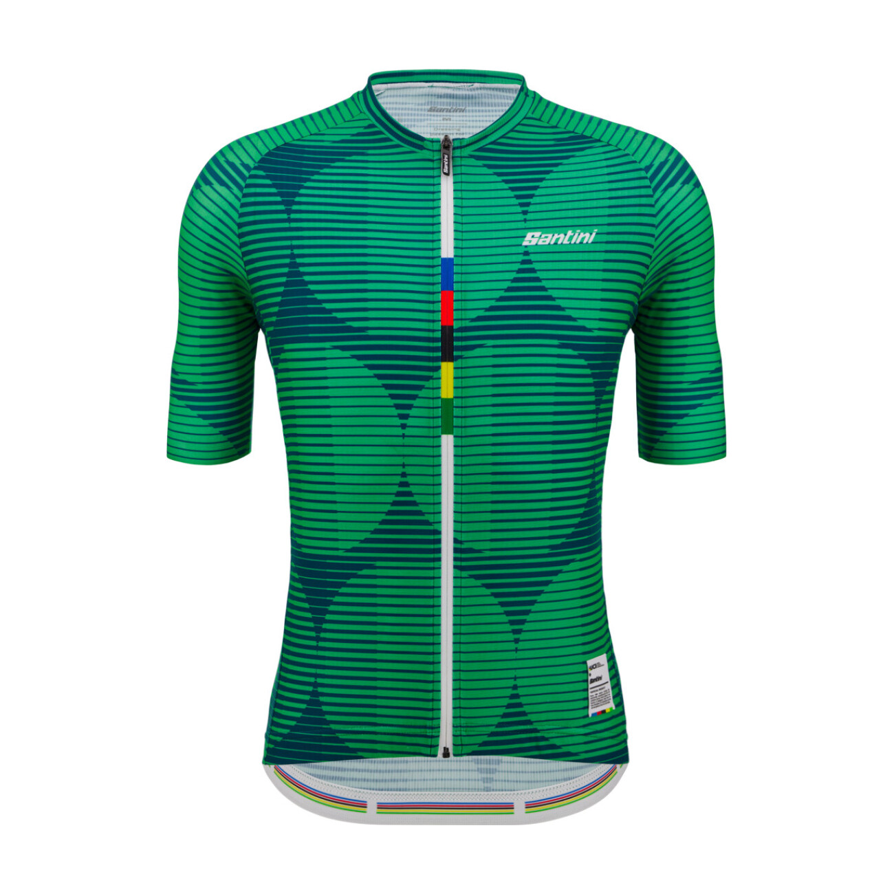 
                SANTINI Cyklistický dres s krátkým rukávem - UCI COLORADO 1986 - zelená 2XL
            