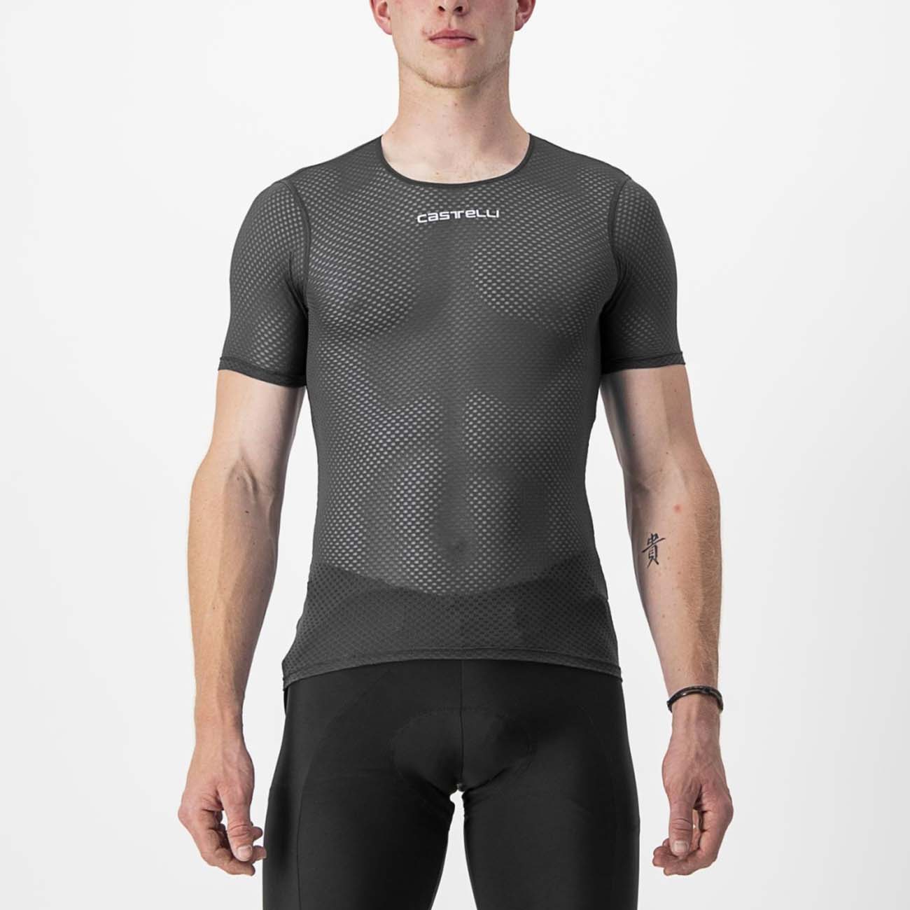 
                CASTELLI Cyklistické triko s krátkým rukávem - PRO MESH 2.0 - černá XL
            