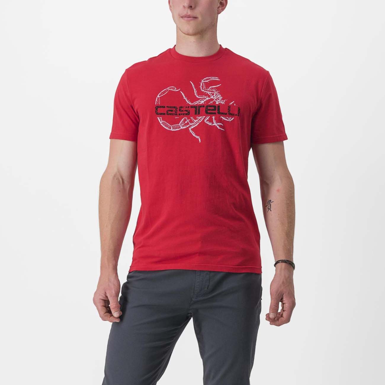 
                CASTELLI Cyklistické triko s krátkým rukávem - FINALE - červená
            