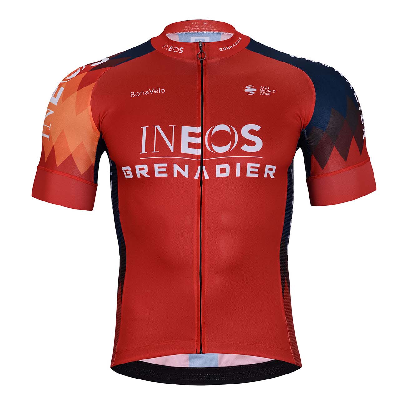 
                BONAVELO Cyklistický dres s krátkým rukávem - INEOS GRENADIERS \'24 - červená/modrá 4XL
            