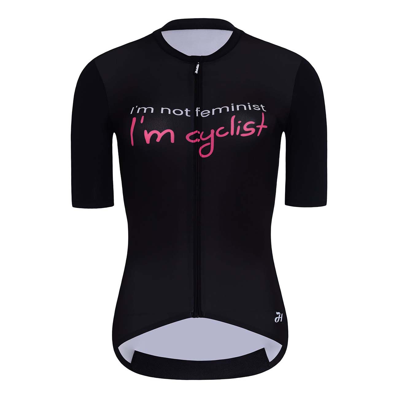 
                HOLOKOLO Cyklistický dres s krátkým rukávem - CYCLIST ELITE LADY - bílá/černá/růžová XS
            