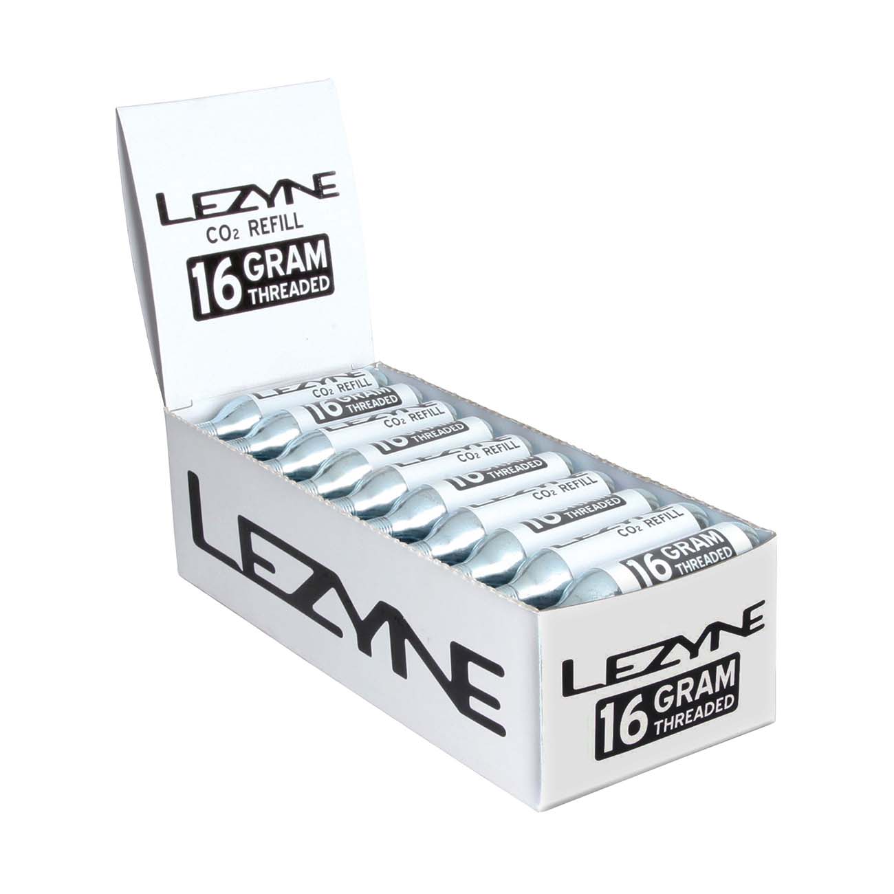 
                LEZYNE CO2 pumpa/pumpička - 16G SILVER - stříbrná
            