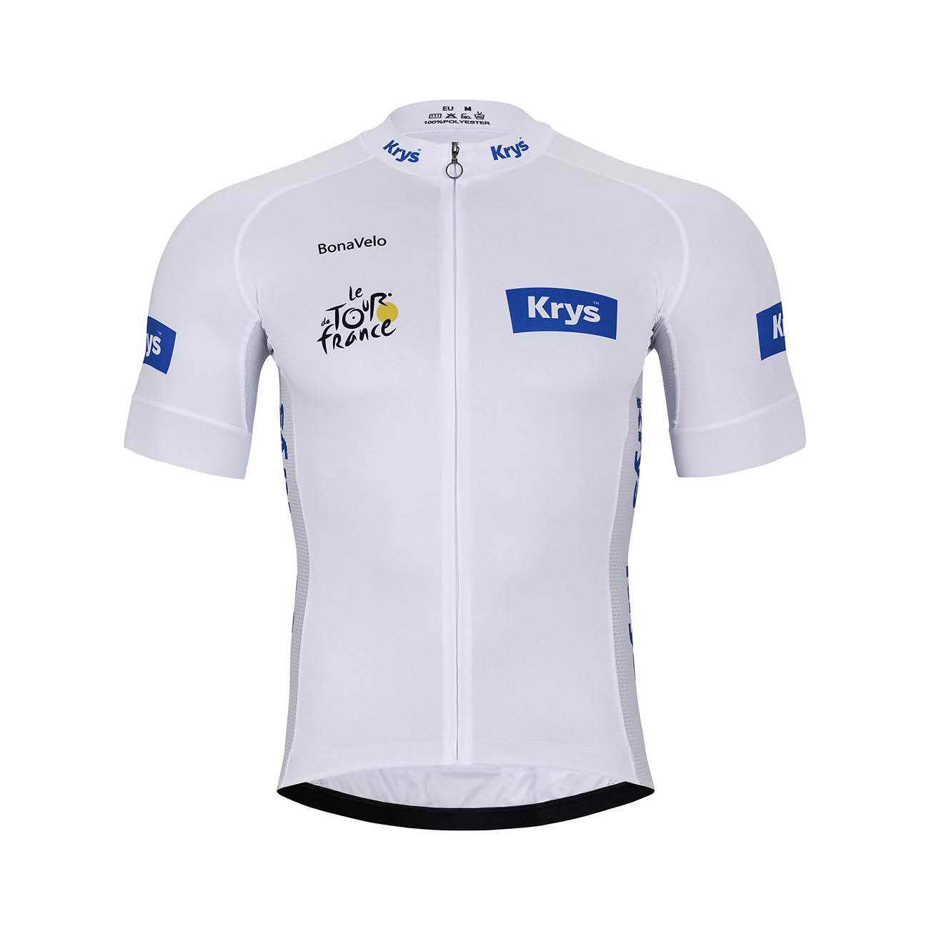 
                BONAVELO Cyklistický dres s krátkým rukávem - TOUR DE FRANCE 2024 - bílá
            